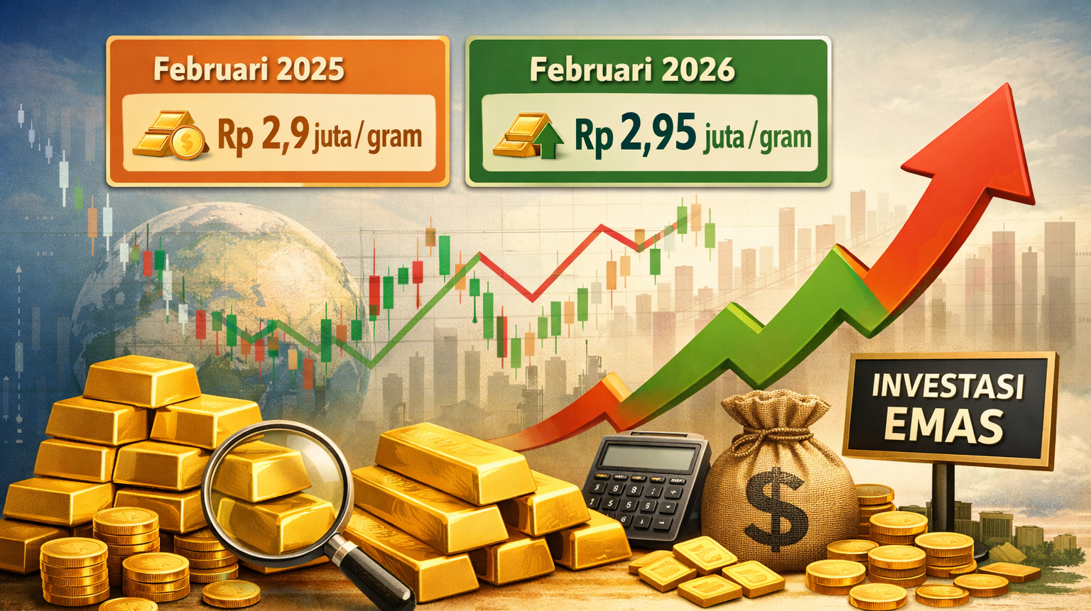 Harga Emas Hari Ini vs Tahun Lalu: Tren Naik Meningkat di Tengah Volatilitas Pasar