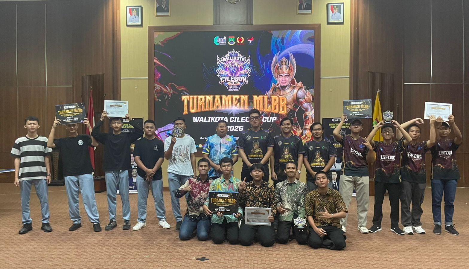 500 Peserta Ramaikan Turnamen Mobile Legend Walikota Cilegon Cup 2026